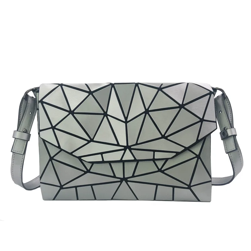 New Matte Chain Shoulder Bags Women Evening Bag For Girls Geometric Folding Handbags And Purse Luminous Clutch Messenger | Багаж и сумки