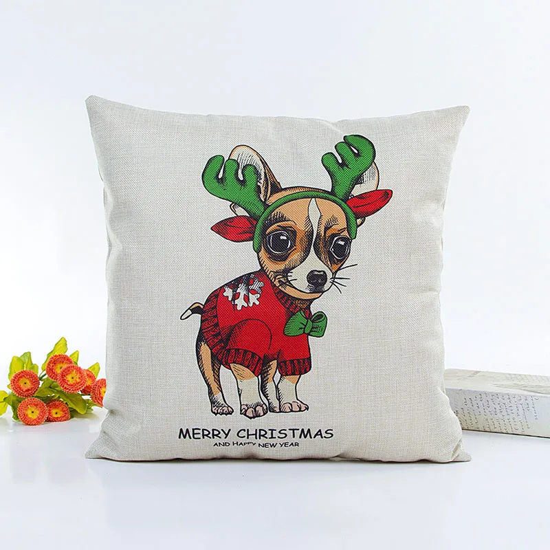 Varmhus Cartoon Dog Home Office Decorative Throw Pillow Case Durable Pillowcases Cover DIY Christmas Gift | Дом и сад