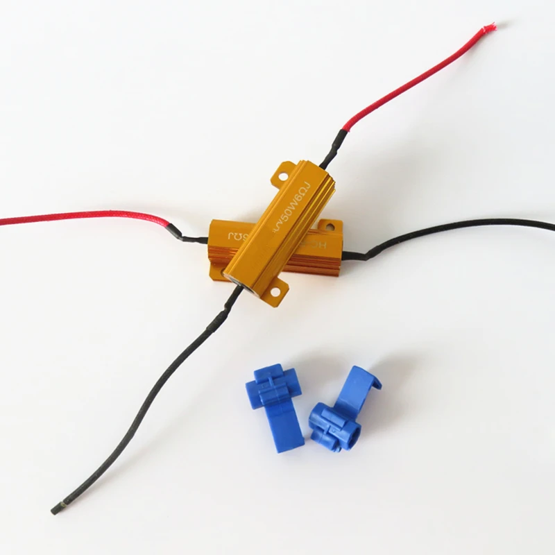 Wljh 2x50 Вт 6ohm светодио дный нагрузочного резистора H1 H3 H4 H7 H8 H11 9005 9006 1156 1157 HID фар DRL
