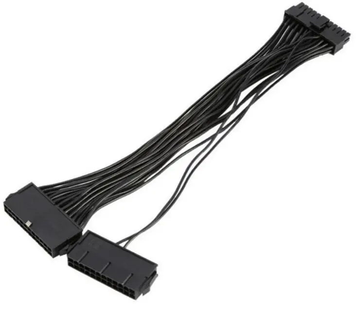 100 шт. двойной блок питания 24 P 30 см (20 + 4) pin ATX материнская плата адаптер разъем