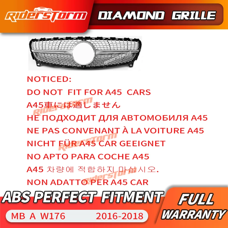Передний бампер am g Look из АБС пластика для Mercedes A Class W176 A180 A200 A45 AMG