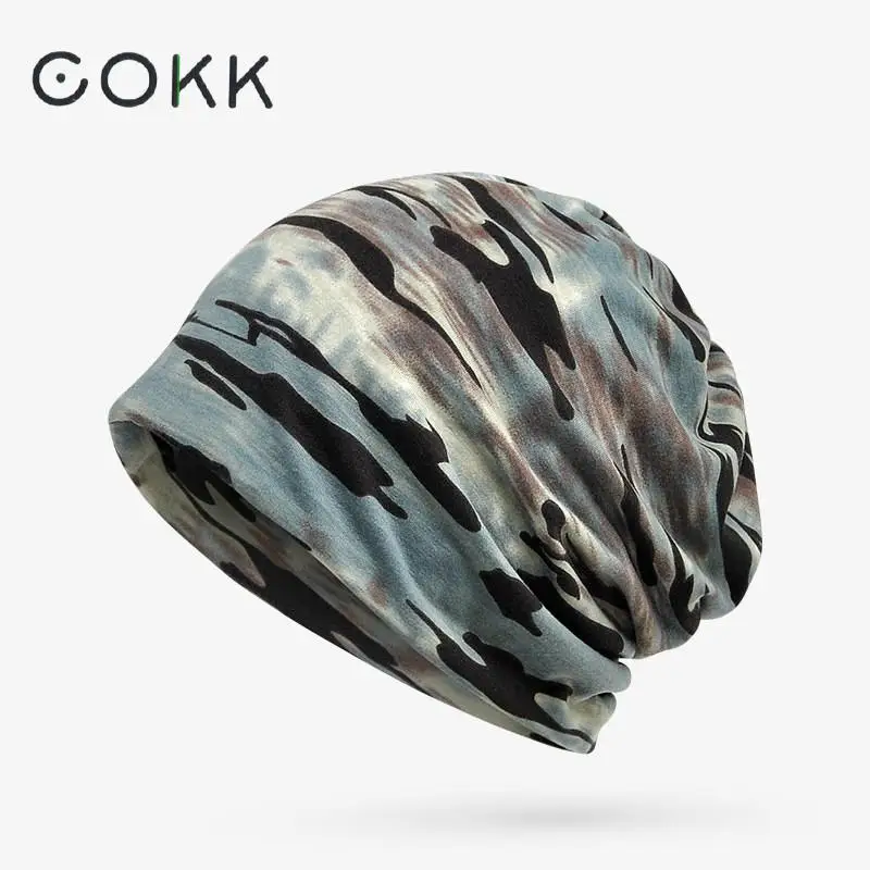 COKK тюрбан шляпа мужская камуфляжная хлопчатобумажная шапка женская уличная