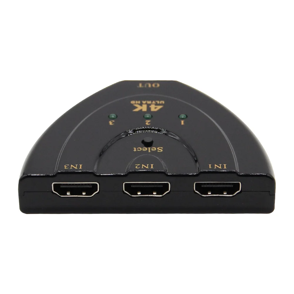 4K * 2K 3 Порты и разъёмы совместимому с HDMI коммутатор 3D мини-Разделитель