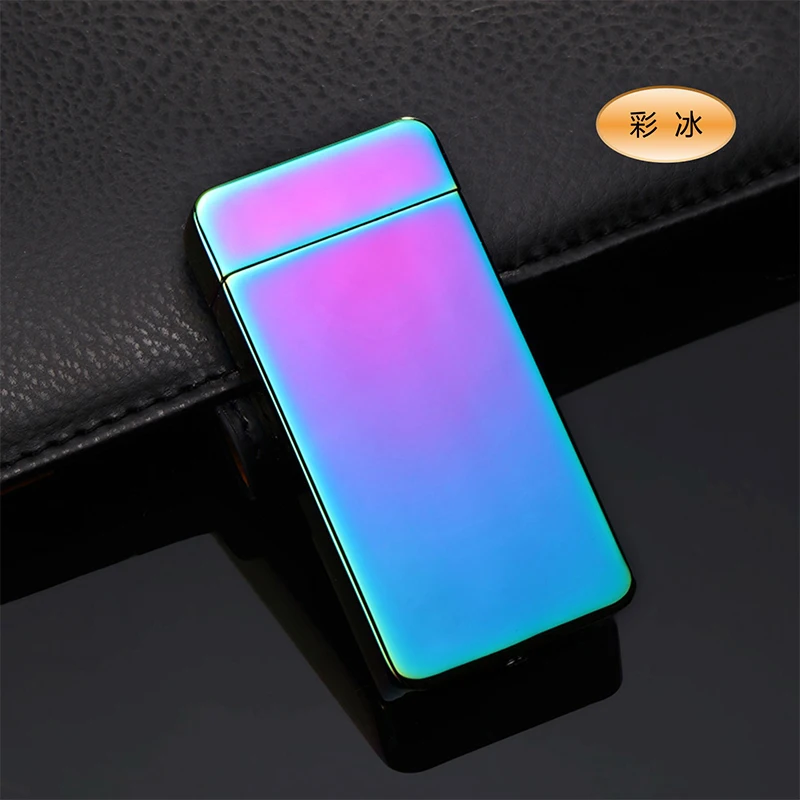 2019 Новый двухрядная дуговая Зажигалка Матовая оболочка и гравировкой в виде