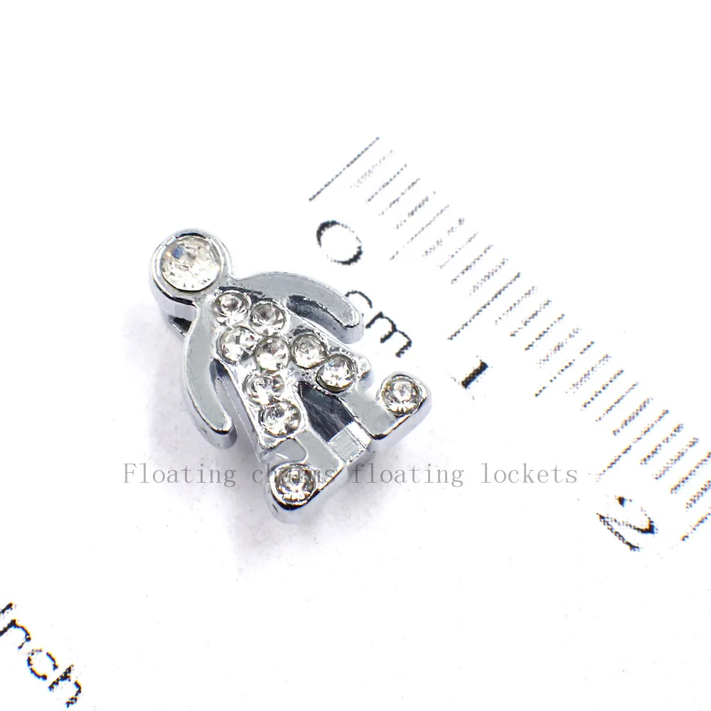 50 шт. Серебристые Стразы для мальчиков подвески девушки внутренний диаметр 10 мм