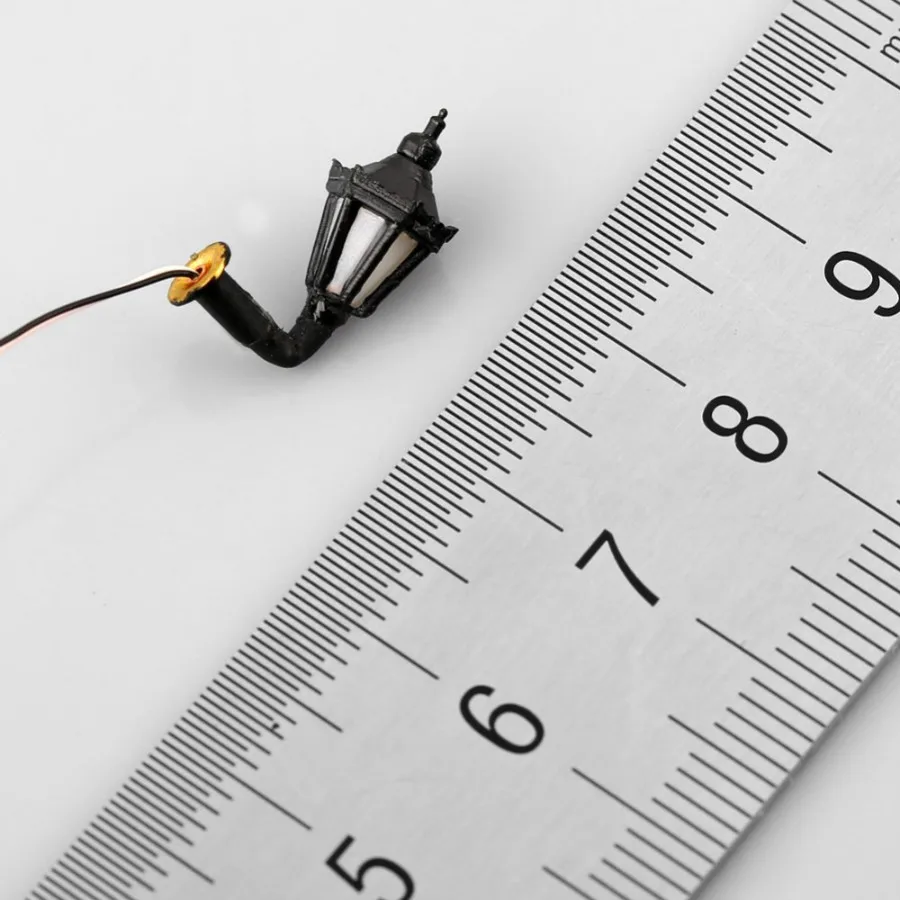 10 шт. Изящные 1:200 N масштабная модель железной дороги 3V светодиодный фонарный