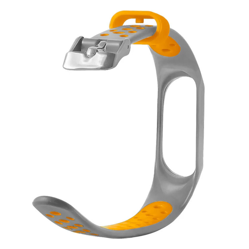 Ремешок силиконовый для Xiaomi Mi Band 3 цветной браслет сменная металлическая пряжка
