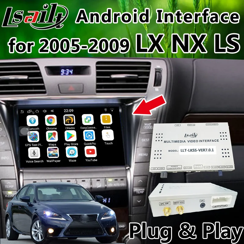 Plug &amp Play Android 6 0 gps-навигатор для 2005-2009 Lexus LX NX LS Поддержка android авто CarPlay от lsailt |