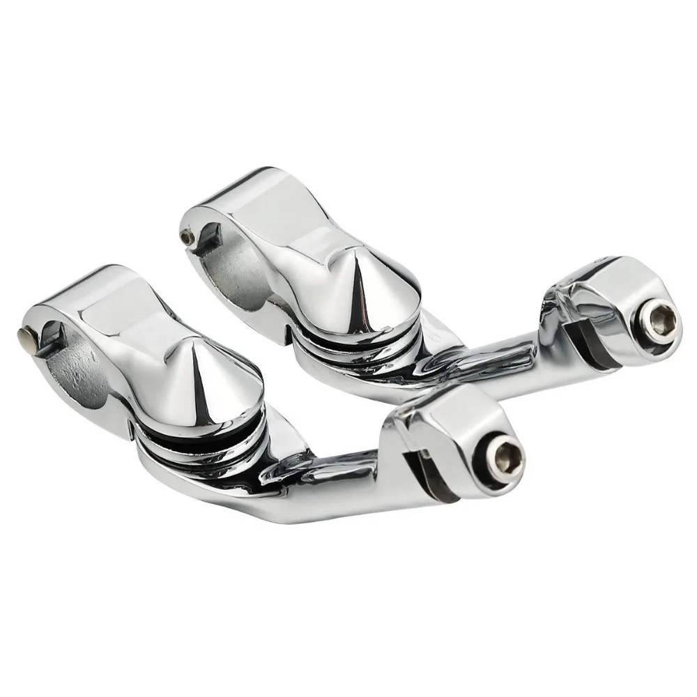 Мотоцикл 1-1/4 &quotхром длинный угловой шоссе защита двигателя бар ног Peg крепление