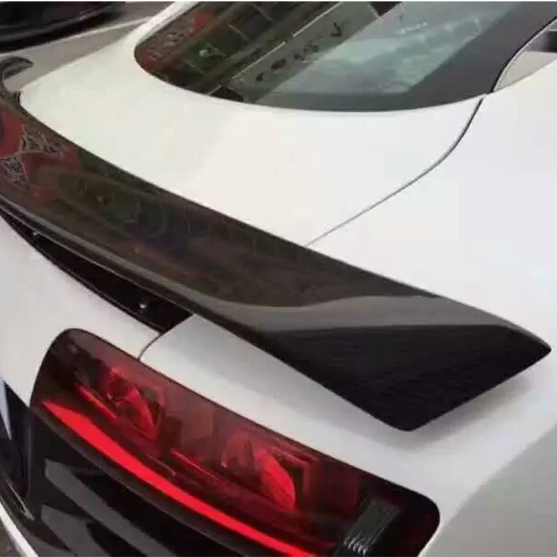 R8 GT Стиль углеродного волокна авто спойлер заднего багажника, крыла для Audi R8 GT Крыло 2007