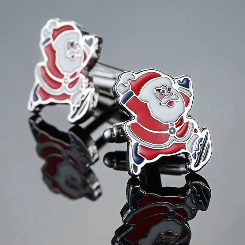 18 высококачественных мужских запонки для рубашки Android/house/handle/Santa запонки с Сантой, сделанные старшими дизайнерами - Окраска металла: 13