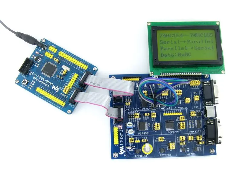 C8051F серия C8051F020 8051 оценочная плата комплект + DVK501 системные инструменты = EX-F02x-Q100
