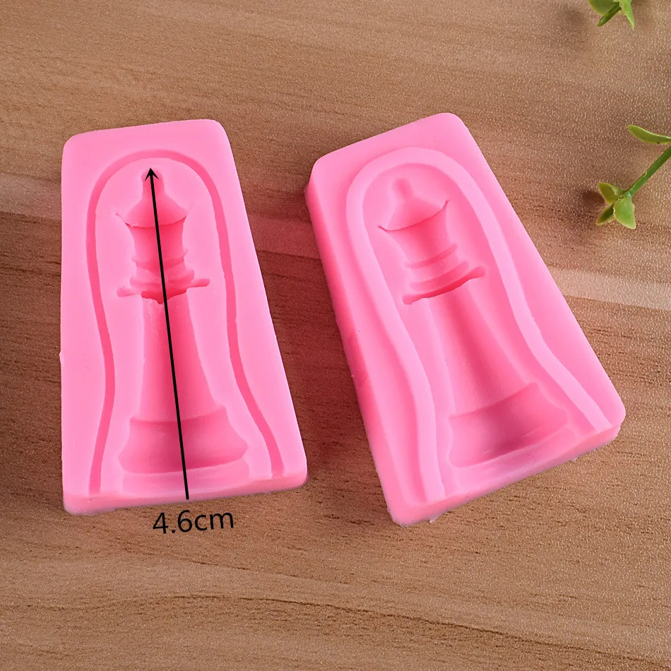 Шахматы силиконовая форма 6 шт. в наборе сделай сам для мастики торта сухая