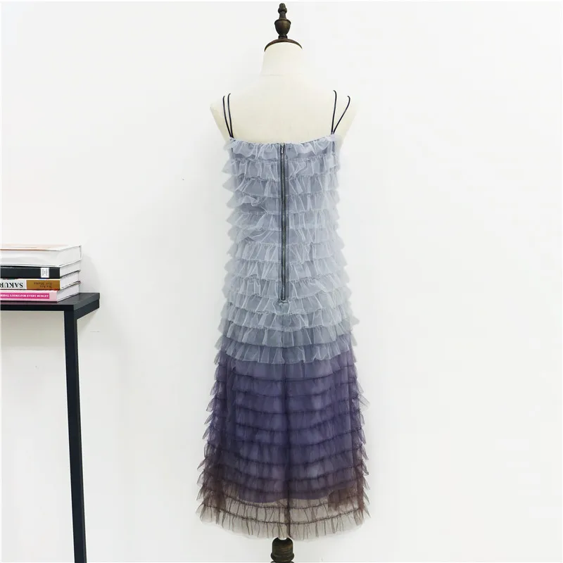 Летнее платье женская одежда 2020 корейское Сетчатое сексуальное длинное вечернее