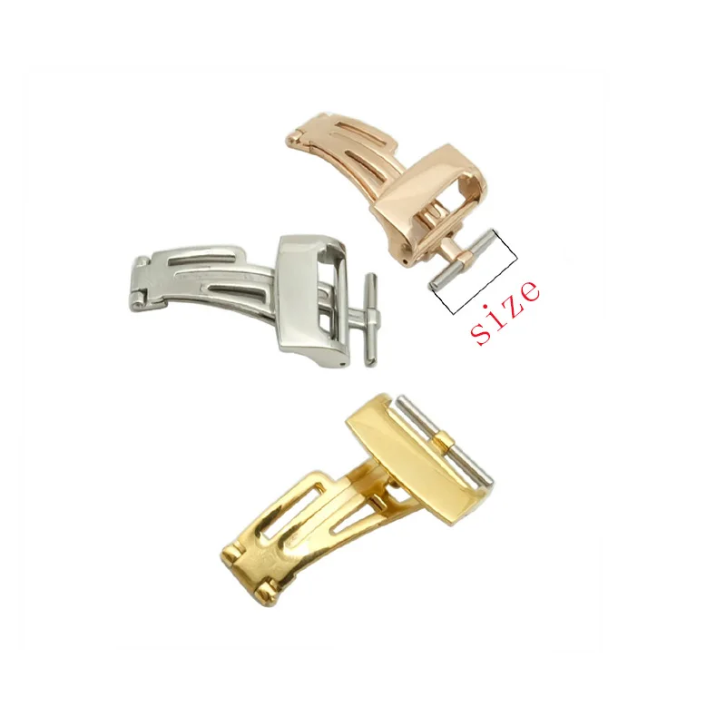 Watch accessories 18mm stainless steel buckle for AP leather strap vacuum stainless steel gold-plated buckle waterproof buckle