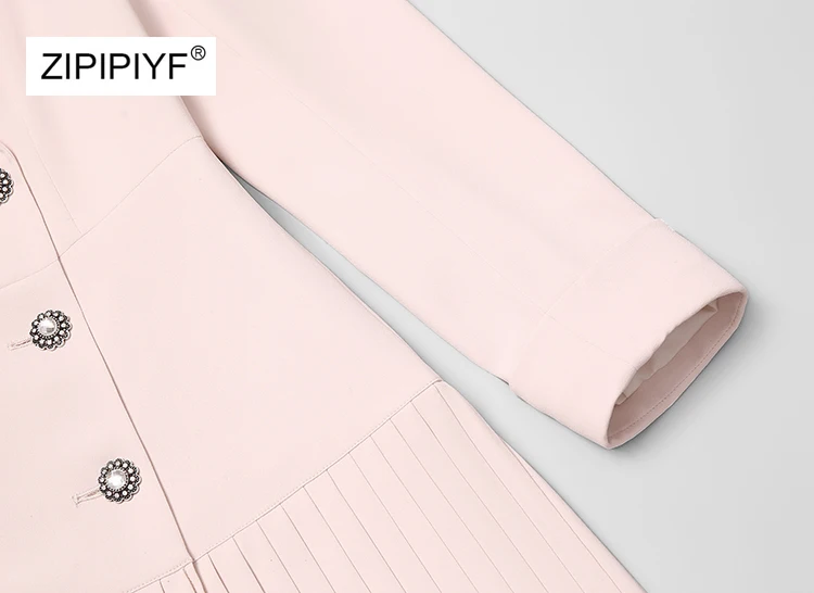 Высокая улица сплошной принт пояса зубчатый двубортный крой и Flaredress Подиум Весна и лето новые женские C2012