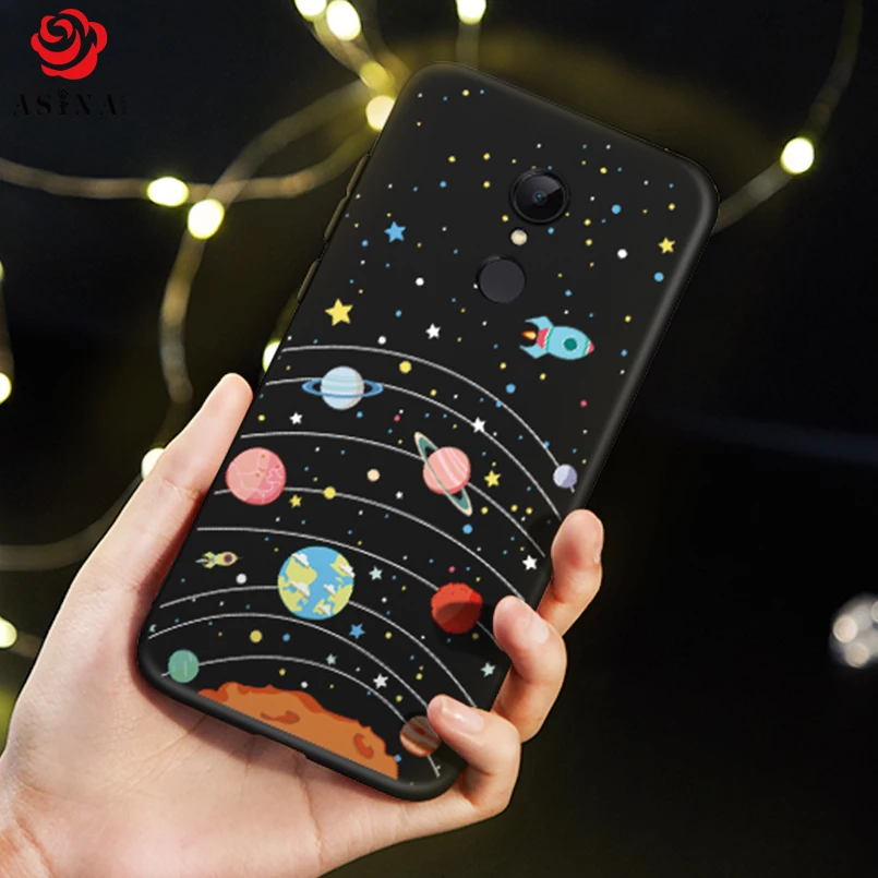 Черный чехол для Red mi Примечание 5 Чехол Мягкий силиконовый мобильного телефона A1