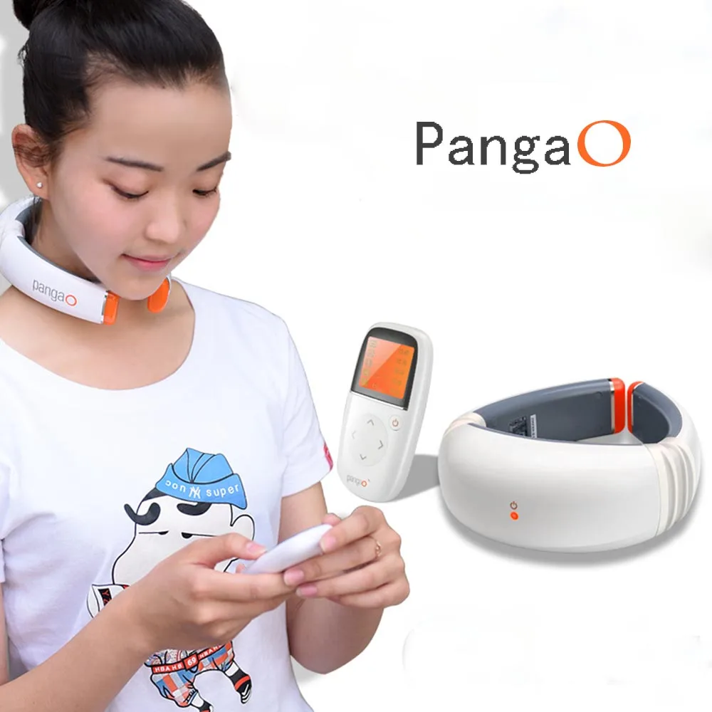 Pangao PG-2601B8 3D Neck Massager Wireless Remote Control Neck Therapy Massage Treatment Far-Infrared Heating Cervical Vertebra