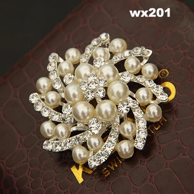 Блеск ручной Pin кристалл бусины шаль брошь женщин ну вечеринку свадебный костюм