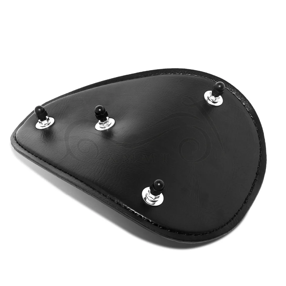 Мотоцикл кожа Solo сиденье для Harley Honda Yamaha Kawasaki Suzuki Sportster XL 883 1200 72 48 Чоппер поплавок на заказ