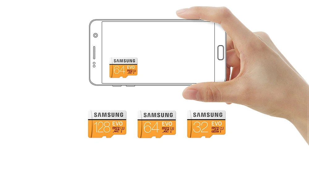 Карта памяти SAMSUNG Micro SD карта EVO 128 Гб 64 Гб 32 Гб microSDHC C10 TF карта microSDXC UHS-I флэш-карта для смартфонов и планшетов