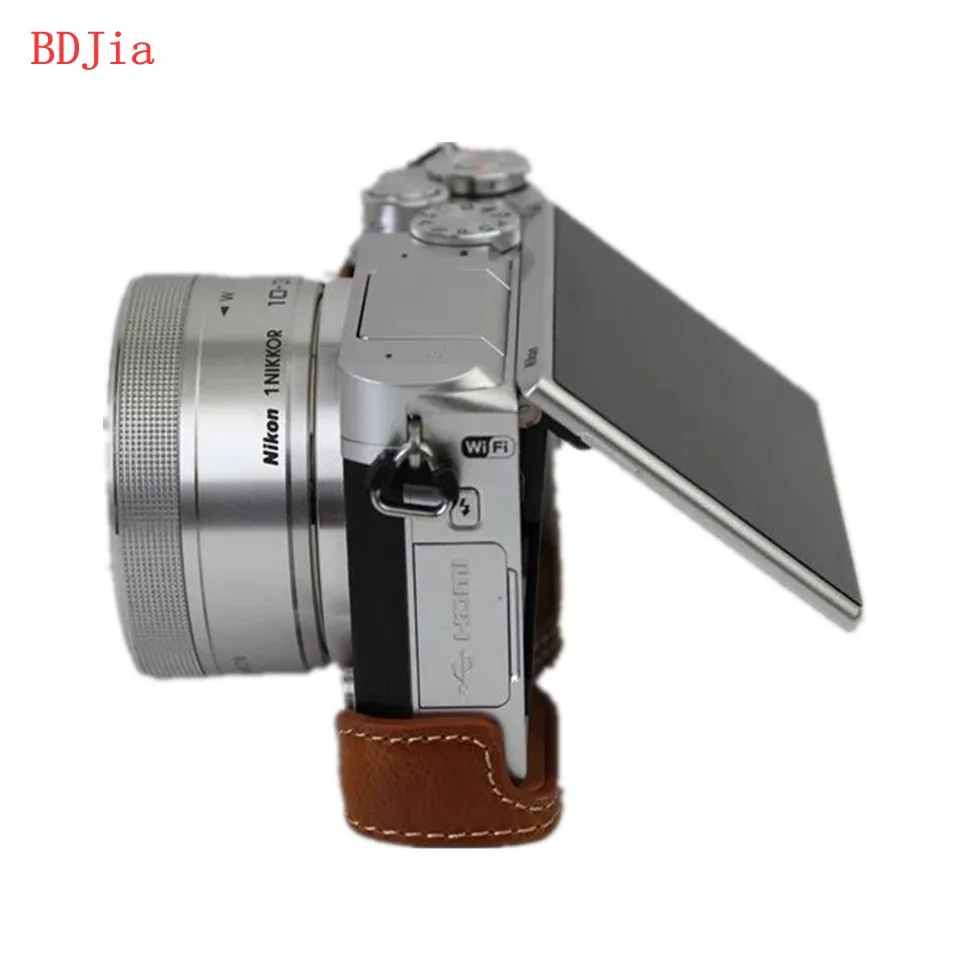 Новинка! Модная сумка для камеры чехол Nikon J5 искусственная кожа половина тела