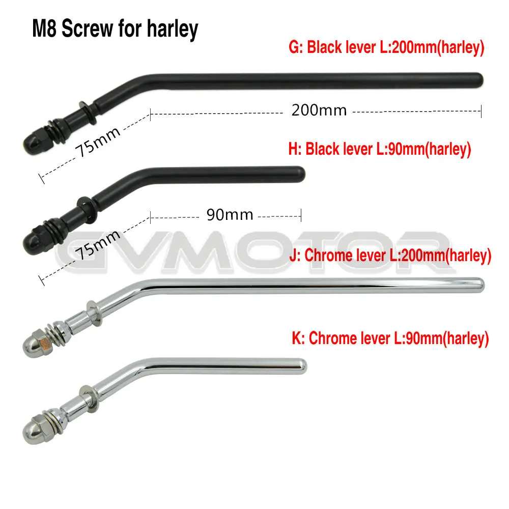 Винтажные черные/хромированные мотоциклетные зеркала 10 5 см M8 M10 зеркало заднего