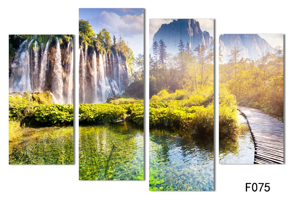 

Free shipping Mountains-and-waters painting Print On Canvas HD Large Pictures Wall Art Cuadros For Living Room Poster Printings