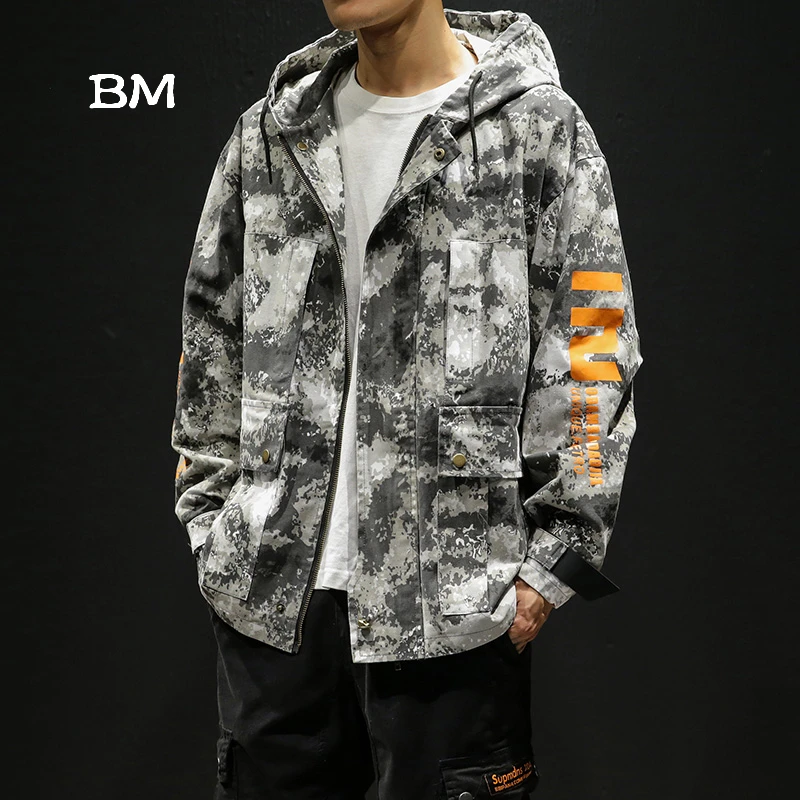 streetwear hip hop tactical jacket high quality camouflage men military korean clothes 5xl camo coat oversized hoodie | Мужская одежда