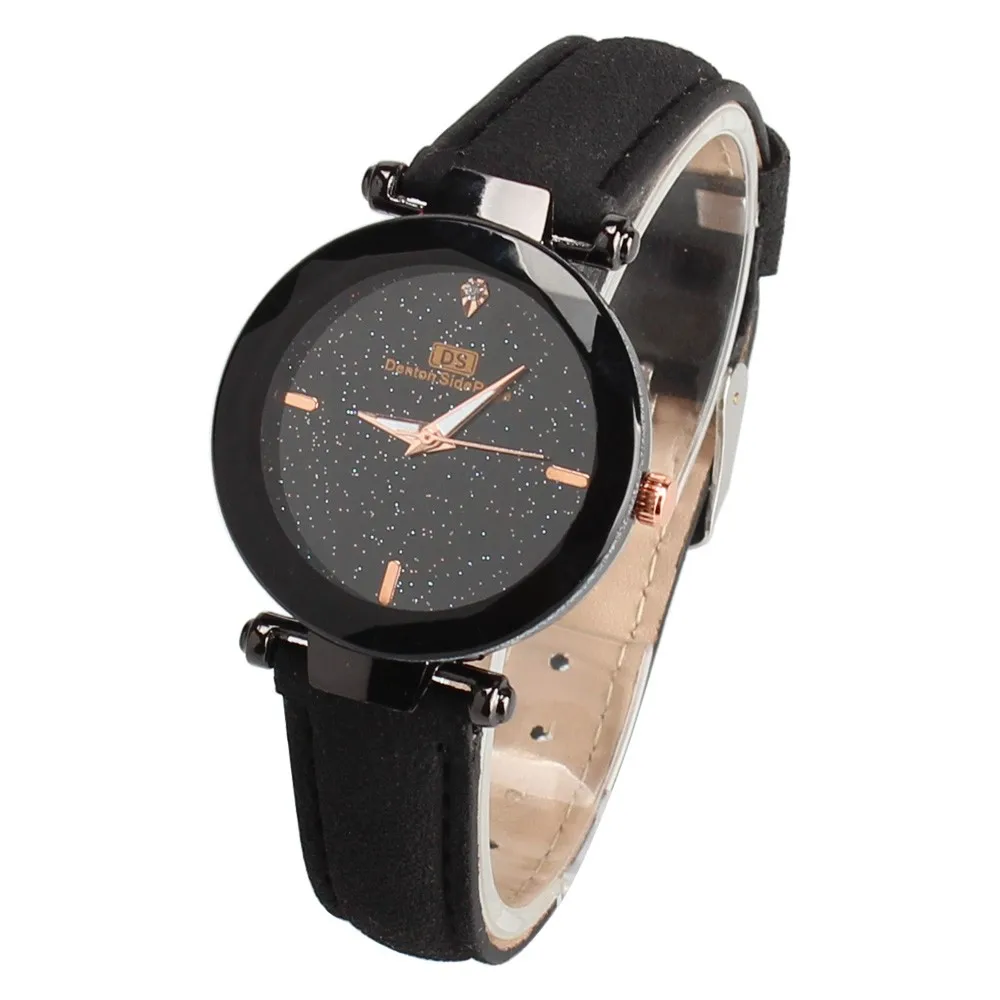 

2019 New clock Dress hour Woman men Leather Band Analog Quartz Round Wrist Watch Watches bayan kol saati relogio feminino
