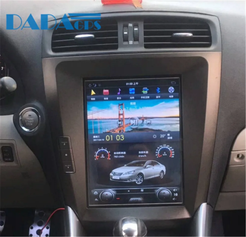 Tesla стиль Android 7 1 Автомагнитола gps навигация радио стерео для lexus IS IS200 IS250 IS300 2006 2011
