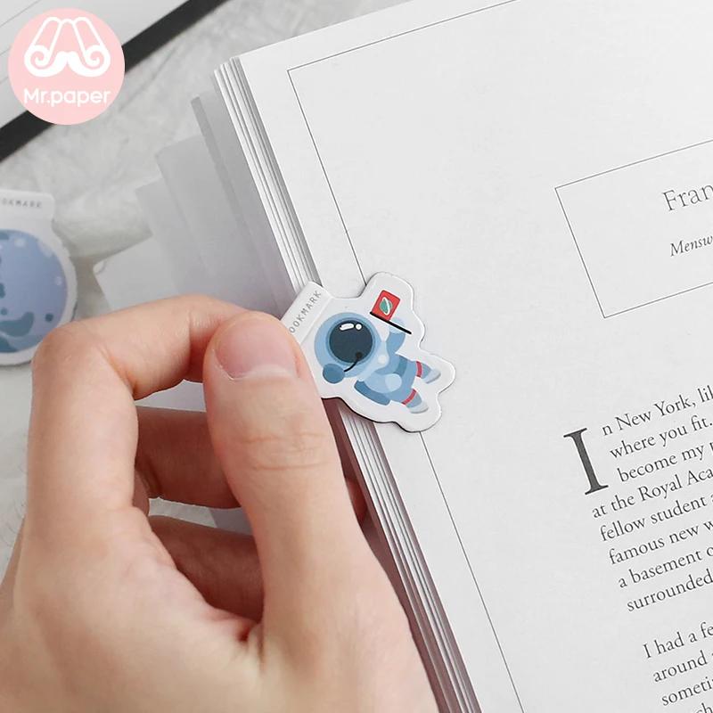 Mr paper 12 стилей Kawaii золотые штамповки геометрические магнитные закладки для
