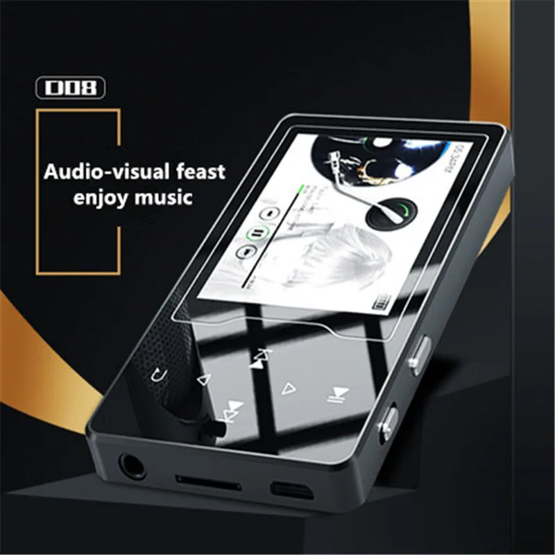 RUIZU D08 mp3 плеер 8 ГБ 16 2 4 дюймовый HD большой цветной экран высокое качество радио Fm