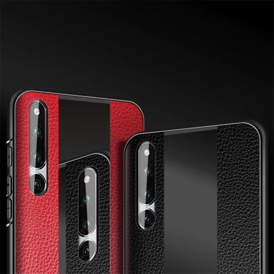 Для Huawei Honor Magic 2 PU кожаный чехол для телефона magic2 TPU мягкая граница стекло