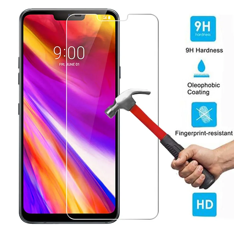 2 шт./лот закаленное стекло для LG G7 2.5D Защитная пленка мобильного телефона K8 2018 K10 K9