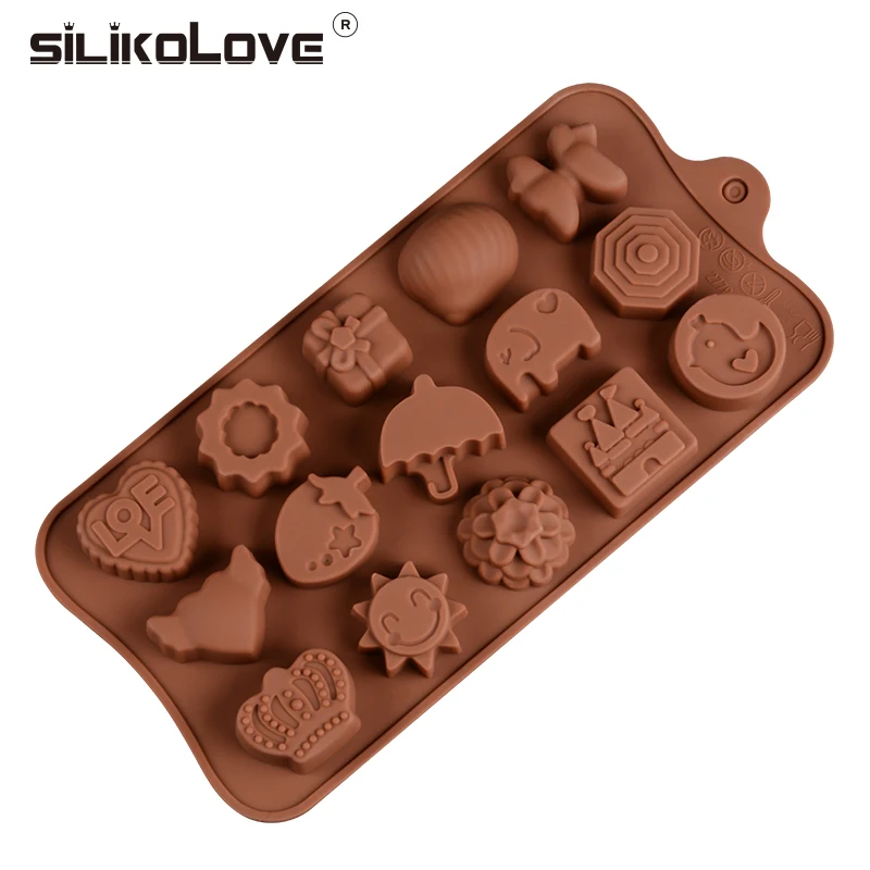 Силиконовые формы SILIKOLOVE с 15 полостями новый мультяшный тип сделай сам для