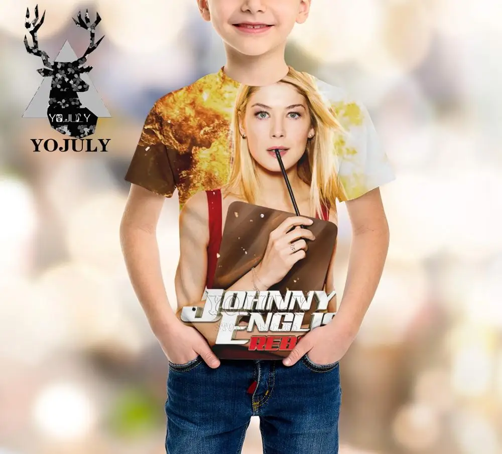 16 YOJULY/фильм, мистер Бин комедиан, детская одежда с 3d принтом для маленьких мальчиков и девочек, детская футболка, Лидер продаж, модные футболки, футболки Modis A290 - Цвет: 16