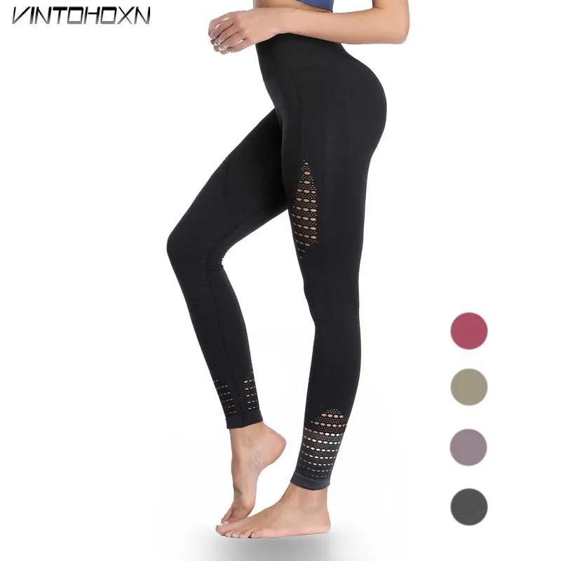 Женские Спортивные Компрессионные облегающие спортивные штаны для занятий