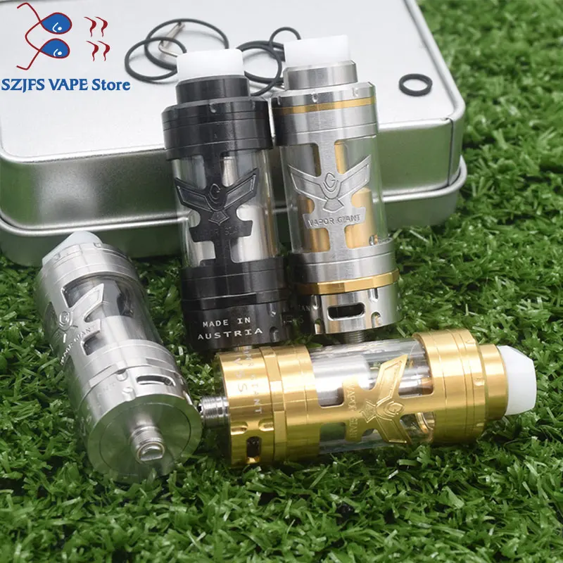 

Vapor Giant v6 S/V5S RTA bottom airflow Single coil Atomizer tank 5.5ML Capacity 23mm 316ss adjustable VS Giant M5 MTL RTA vape