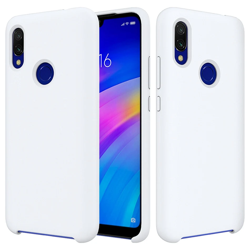 Для Honor 8x10 Lite V10 V20 жидкий силиконовый чехол для huawei P Smart y9 Nova 4 3i шелковистая резиновая Мягкая сенсорная крышка - Цвет: white