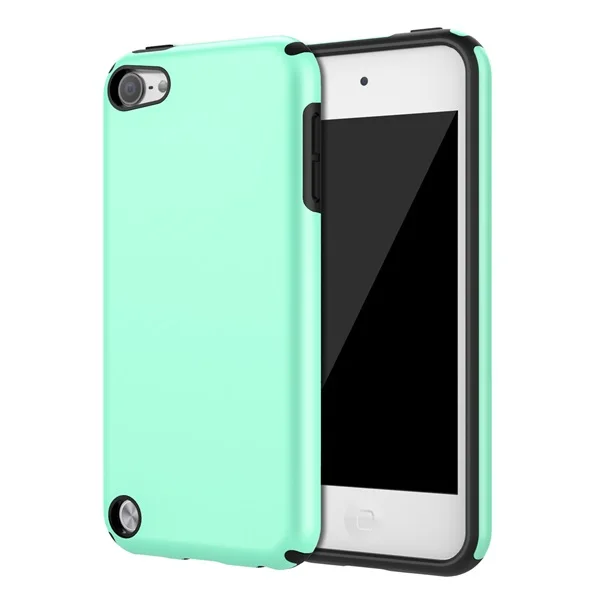 Mint Green Чехол MoKo для iPod Touch 6/iPod Touch 5,2 в 1 амортизирующий бампер из ТПУ ультра тонкий защитный чехол с жесткой задней крышкой - Цвет: Mint Green