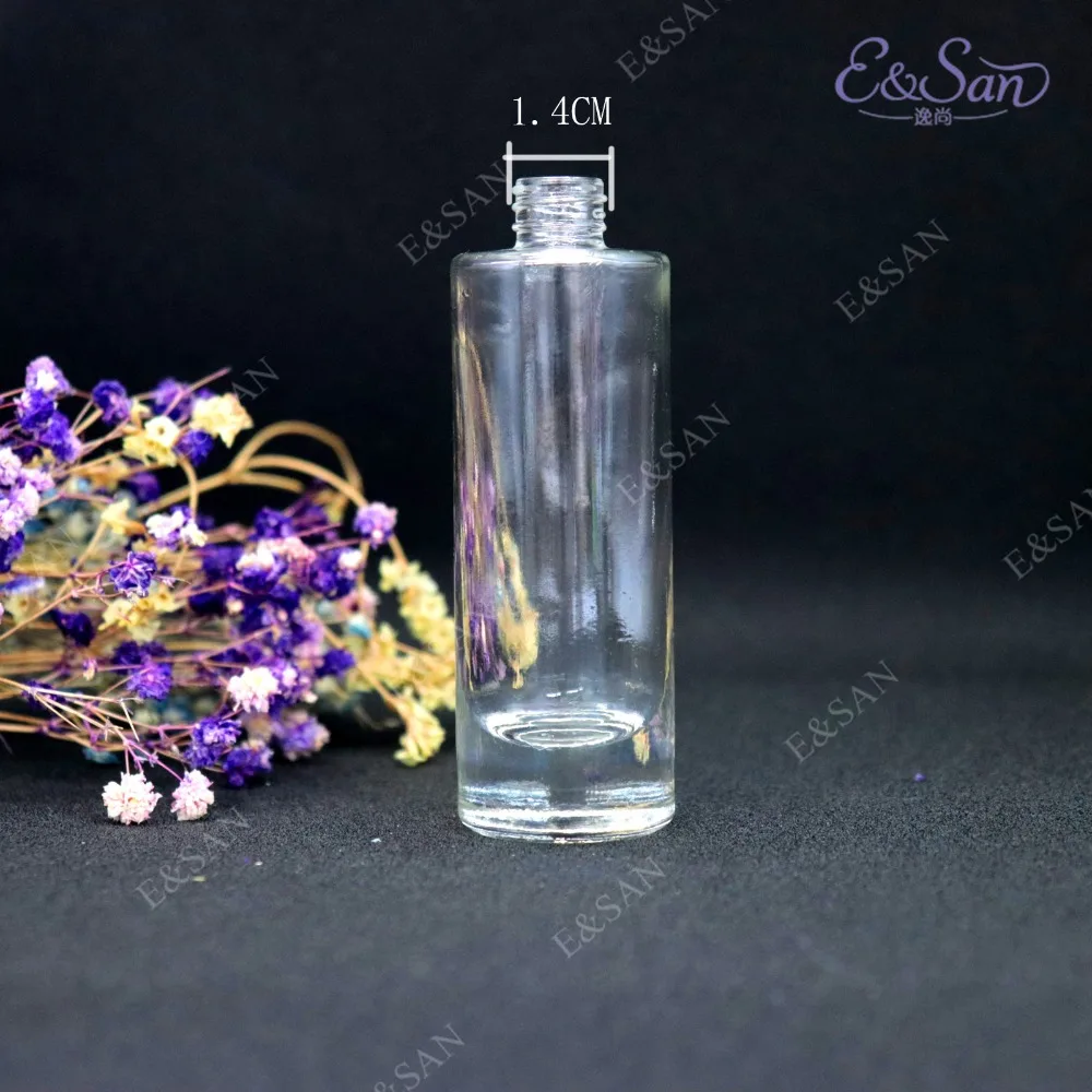 PT022C 30ML прозрачный прямые округлые стеклянная бутылка для духов пустая