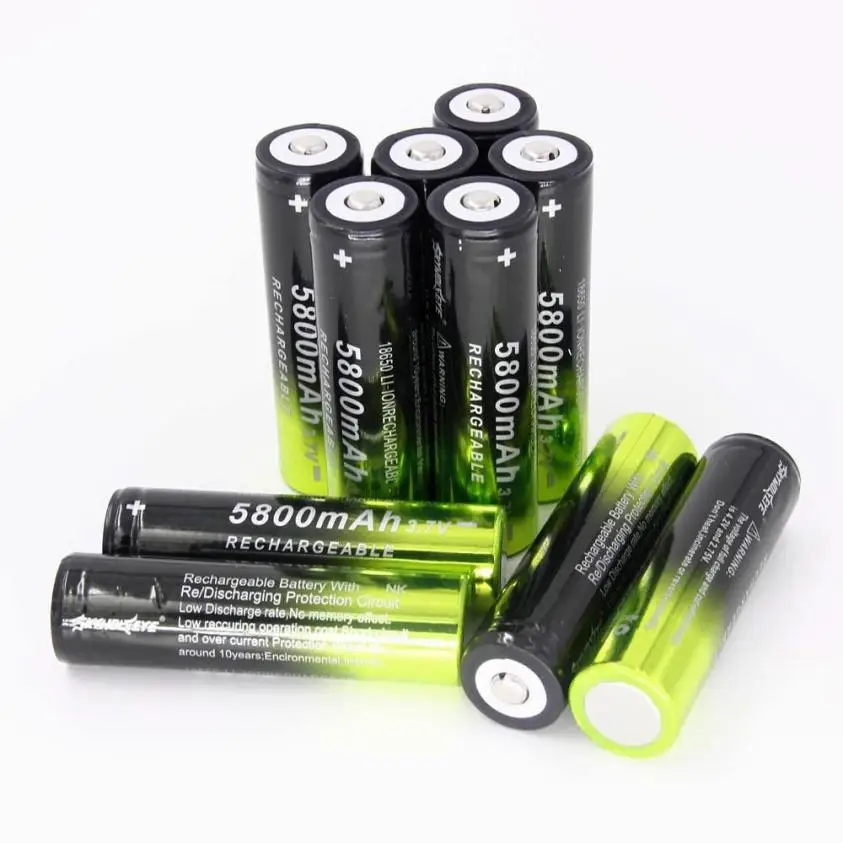 10 шт SKYWOLFEYE 5800 mAh Li Ion 18650 3 7 V аккумуляторная батарея для факела наружная лампа