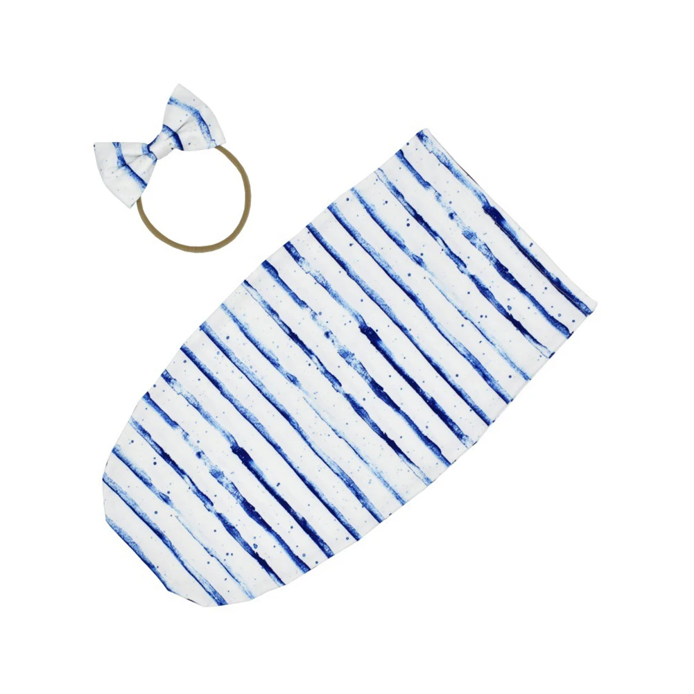 Комплект спального мешка для новорожденных повязка на голову с бантом милый