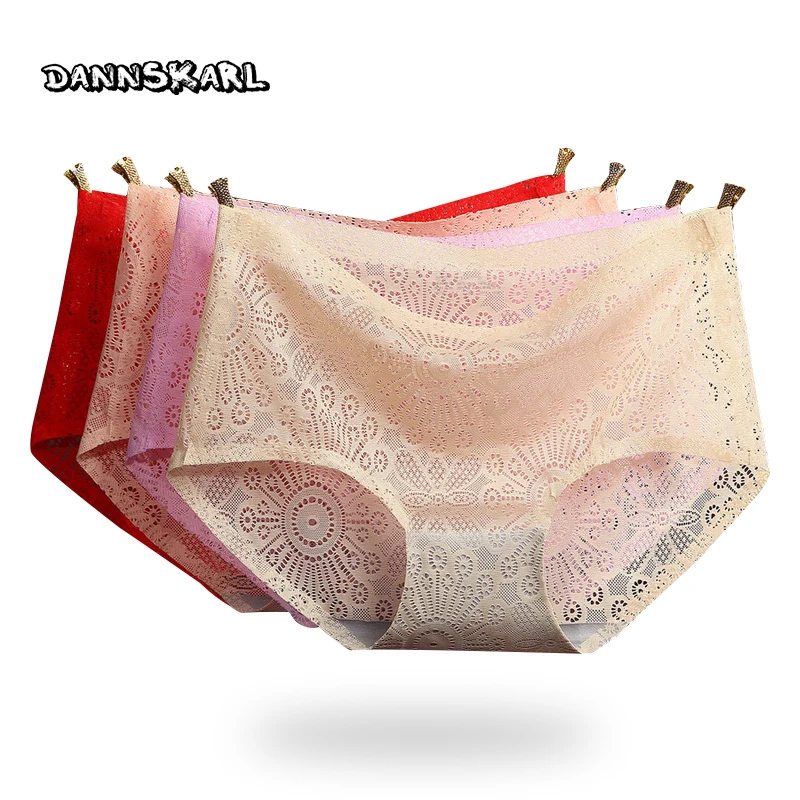 Шелк льда женские бесшовные трусики с низкой талией трусы печати подбора цвета