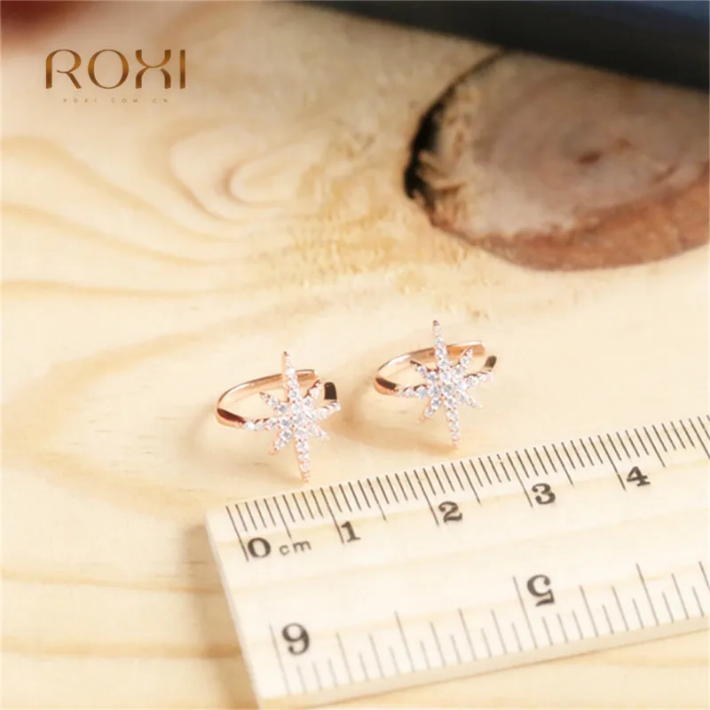 Серьги-клипсы Кафф без прокола серьги с микрозакрепкой из фианита клипсы