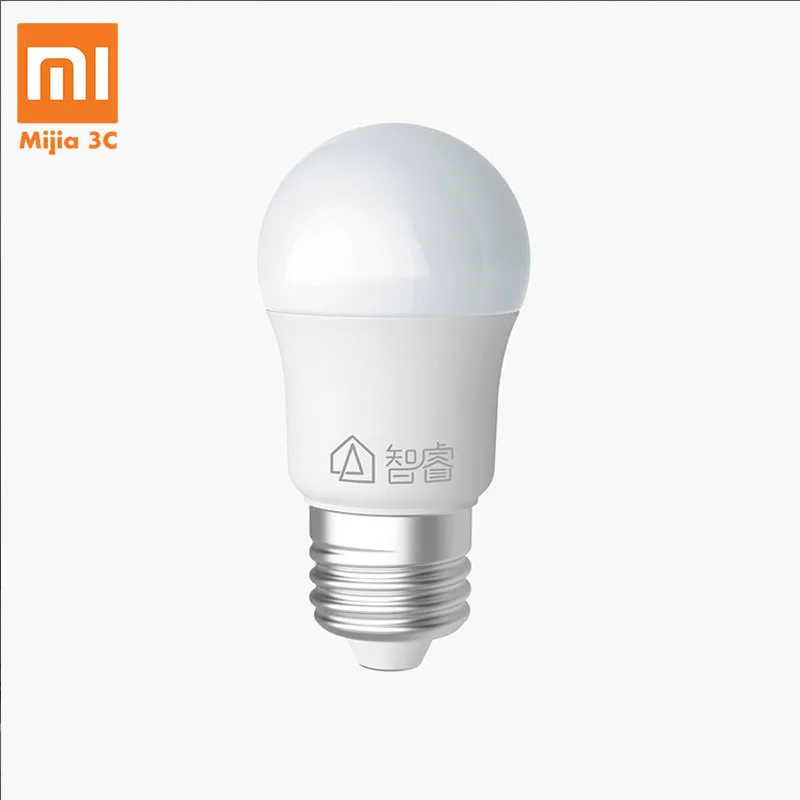 Светодиодная лампа Xiaomi Mijia Zhirui E27 белый свет 6500K 5 Вт энергосберегающая для