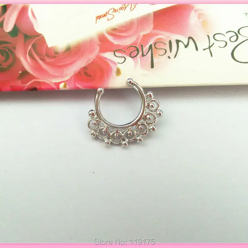 Кольцо для носовой перегородки в стиле панк|septum clicker|nose hoop ringseptum jewelry |
