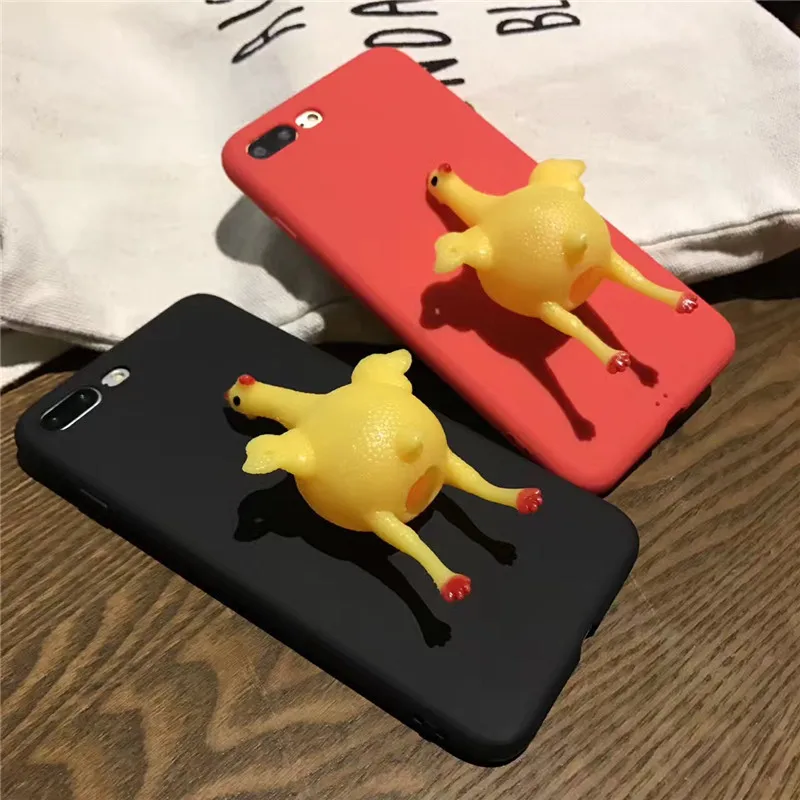 Fun Laying Hen Case for iPhone 7 8 Plus 6s X Cute Chick Reduced Pressure Cover 6 For Apple Depressurize |