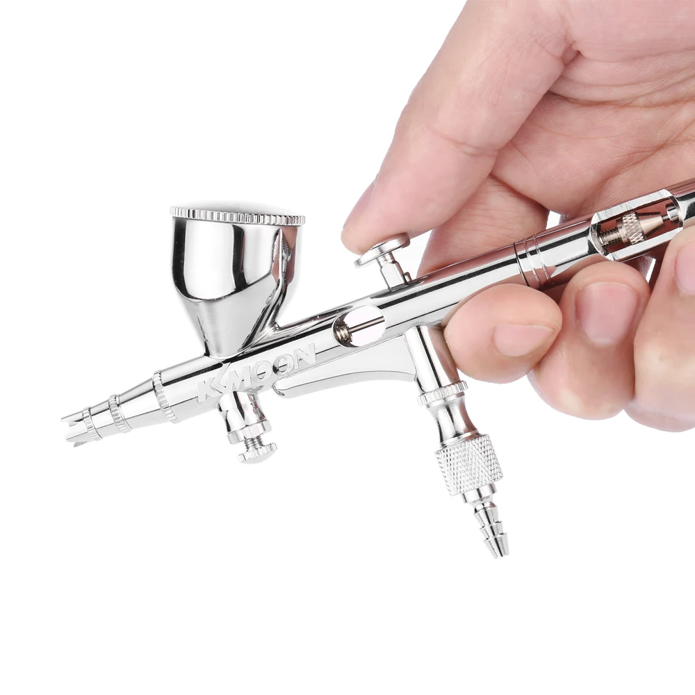 

Professionaal Airbrush Set Dual Action spray gun aerografo for Art Paint Tattoo Hobby Model Air Brush Nail Tool 0.2mm 9cc